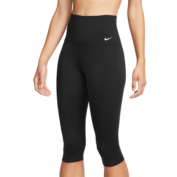 Women's Padel Pants and Tights Nike One Capri  Black/White DV9024010
