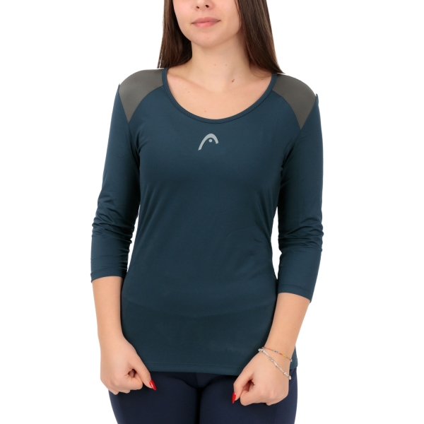 Maglie e Felpe Padel Donna HEAD Club 22 Tech Maglia  Navy 814441NV