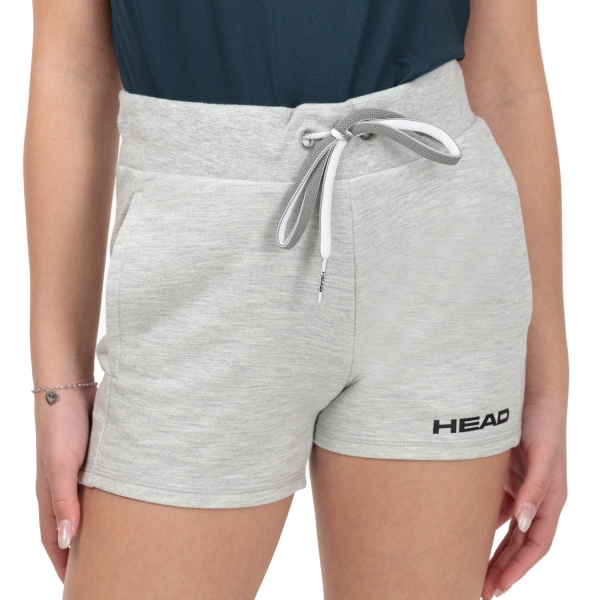Girl's Padel Skirts and Shorts Head Club Ann 3in Shorts Girl  Grey Melange 816499GM