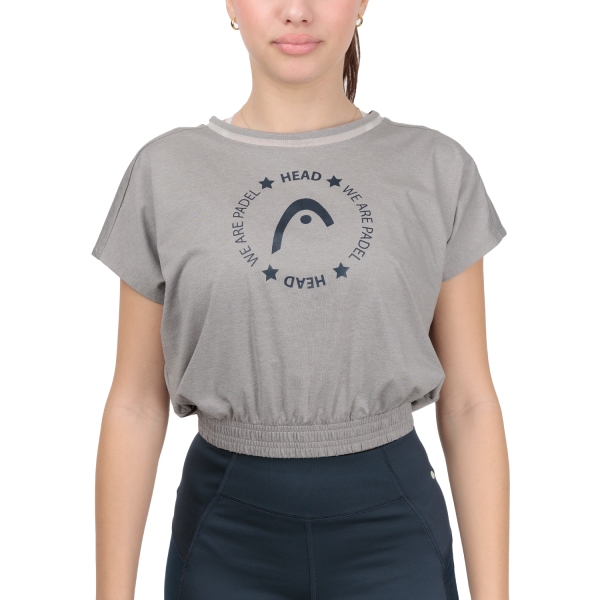 Maglietta e Polo Padel Donna HEAD Crop Maglietta  Grey 814513GR