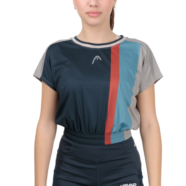 Camiseta y Polo Padel Mujer Head Crop Camiseta  Navy 814513NV