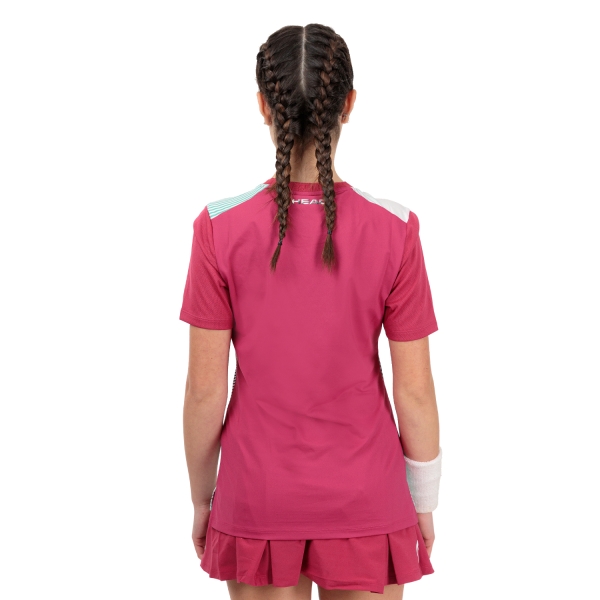 HEAD Performance Logo Graphic Maglietta - Mulberry/Print Perf W