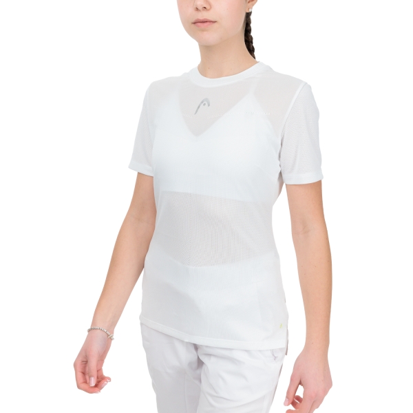 Maglietta e Polo Padel Donna HEAD Performance Logo Graphic Maglietta  White 814613WH