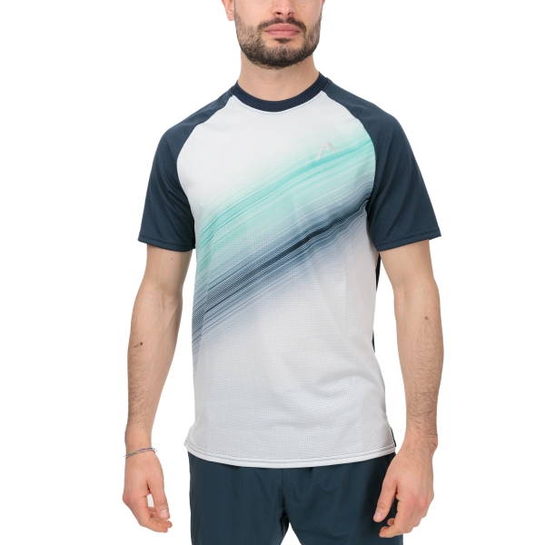 Men's T-Shirt Padel Head Performance Logo TShirt  Navy/Print Perf M 811413NVXP