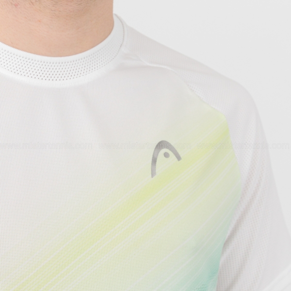 Head Performance Logo Camiseta - White/Print Perf M