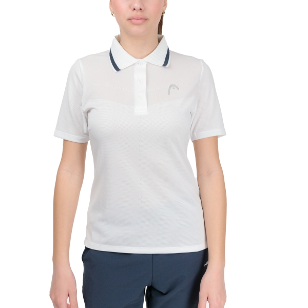 Maglietta e Polo Padel Donna HEAD Performance Logo Polo  White 814603WH