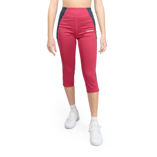 Women's Padel Pants and Tights Head Power 3/4 Tights  Mulberry 814723MU