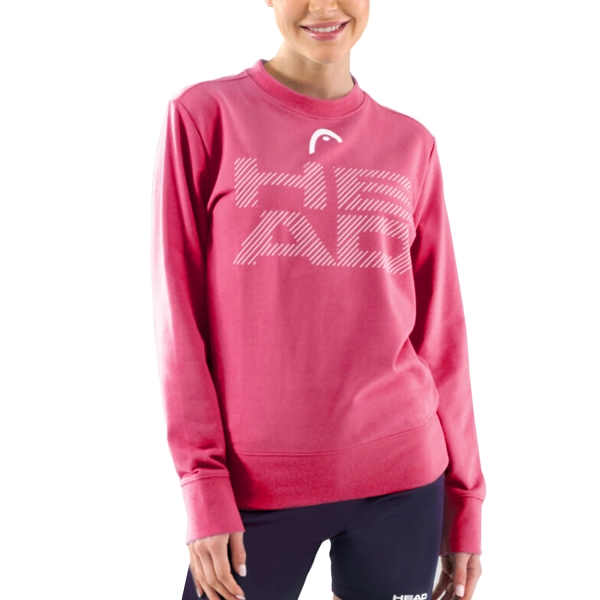 Women's Padel Shirts & Hoodies Head Rally Logo Sweatshirt  Magenta 814783MA