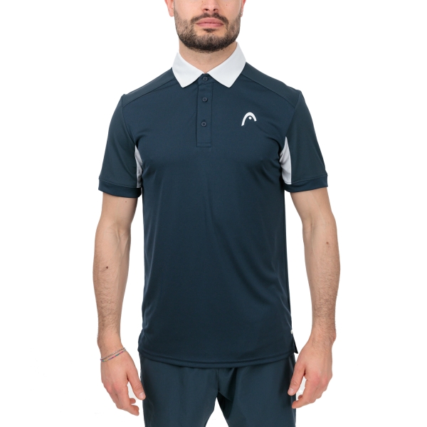 Men's Padel Polo HEAD Slice Logo Polo  Navy 811433NV