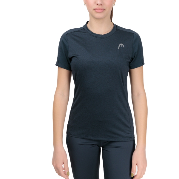 Women's Padel T-Shirt and Polo Head Tech TShirt  Navy 814553NV