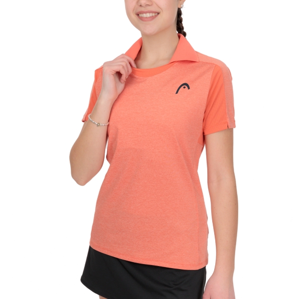 Camiseta y Polo Padel Mujer Head Tech Polo  Coral 814563CO