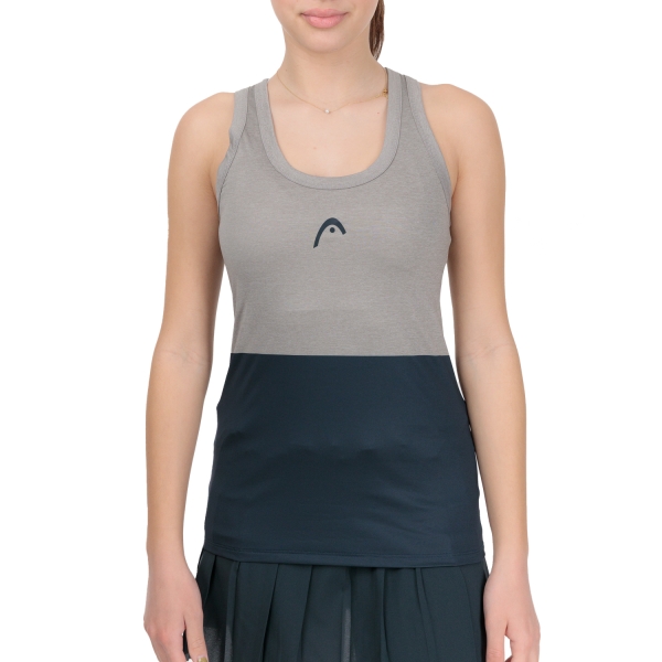 Canotta Padel Donna HEAD Tech Canotta  Grey/Navy 814543GRNV