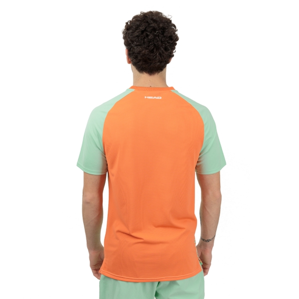 Head Topspin Logo Camiseta - Pastel Green/Print Vision M