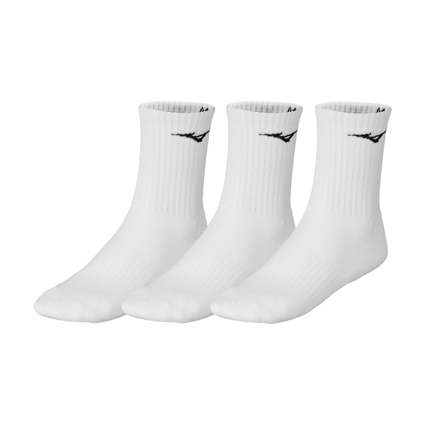 Padel Socks Mizuno Drylite Socks x 3  White 32GX2505Z01