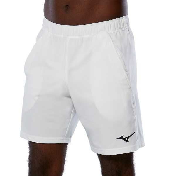 Men's Padel Shorts Mizuno Flex 8in Shorts  White 62GB260101
