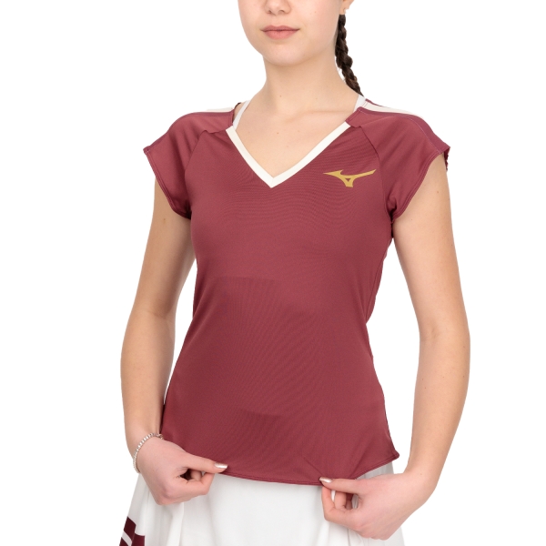 Camiseta y Polo Padel Mujer Mizuno Printed Camiseta  Cabernet 62GAA20162