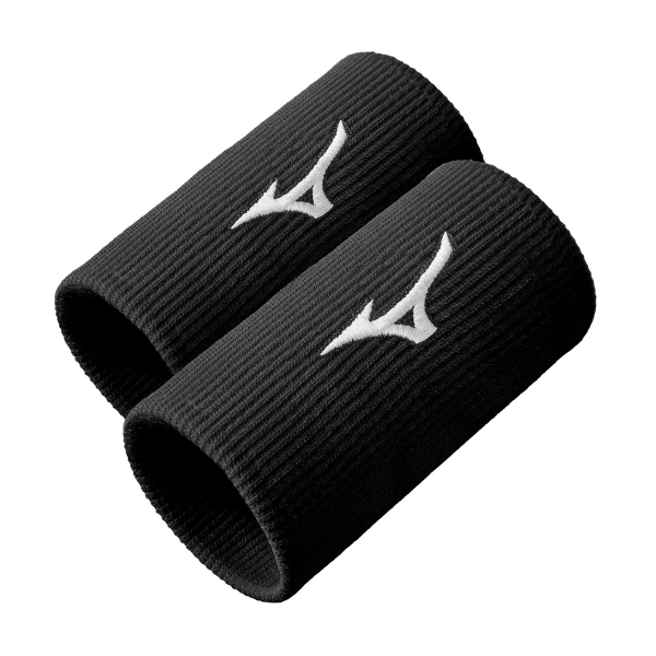 Padel Wristbands Mizuno Pro Large Wristbands  Black/White 32GY1S55Z09