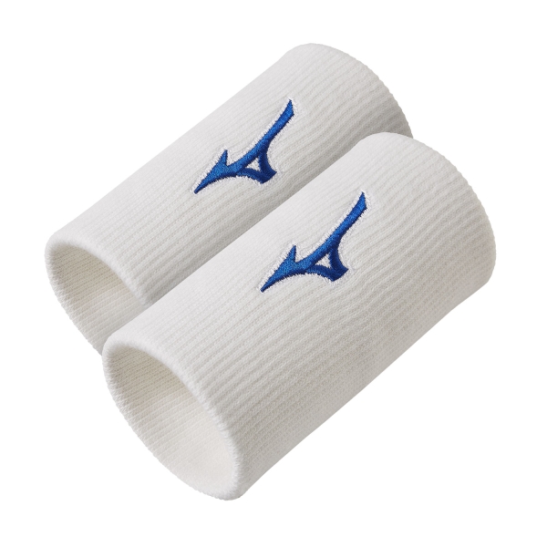 Padel Wristbands Mizuno Pro Large Wristbands  White/Blue 32GY1S55Z01