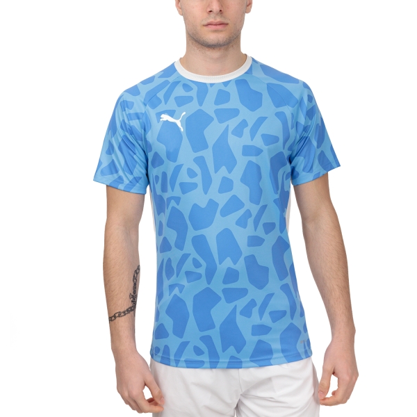 Men's T-Shirt Padel Puma TeamLIGA Graphic TShirt  Blue 93183302