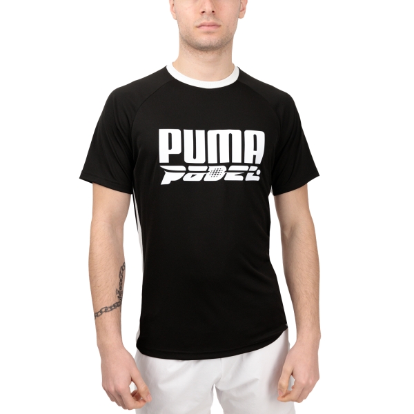 Men's T-Shirt Padel Puma TeamLIGA Logo TShirt  Black 65857803