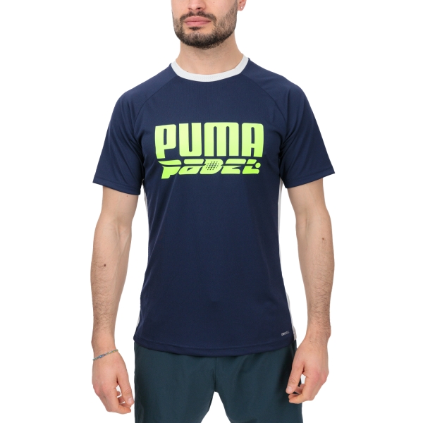 Men's T-Shirt Padel Puma TeamLIGA Logo TShirt  Blue 65857806