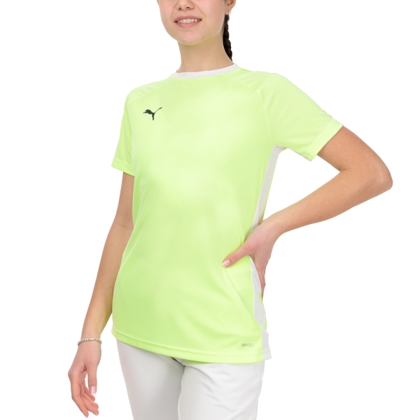 Women's Padel T-Shirt and Polo Puma TeamLIGA TShirt  Yellow 93183801