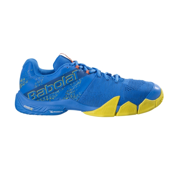 Men's Padel Shoes Babolat Movea  French Blue/Vibrant Yellow 30F235714114