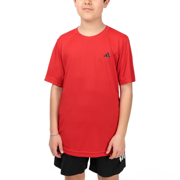 Boy's Padel Polos and Shirt adidas Club Performance TShirt Boy  Better Scarlet HZ9011