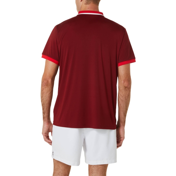 Asics Court Polo - Beet Juice/Classic Red