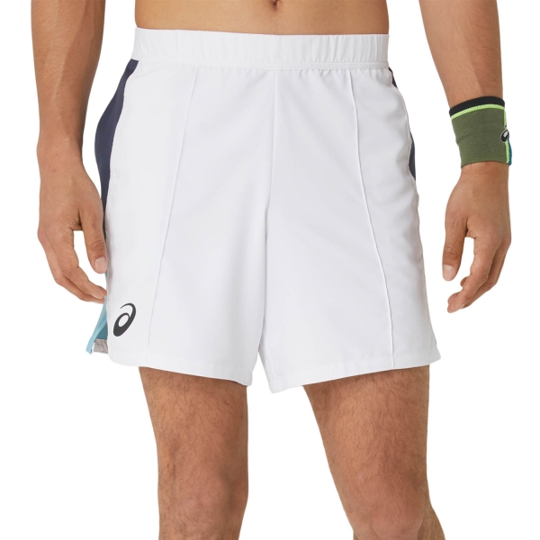 Shorts Padel Hombre Asics Match 7in Shorts  Brilliant White 2041A275100