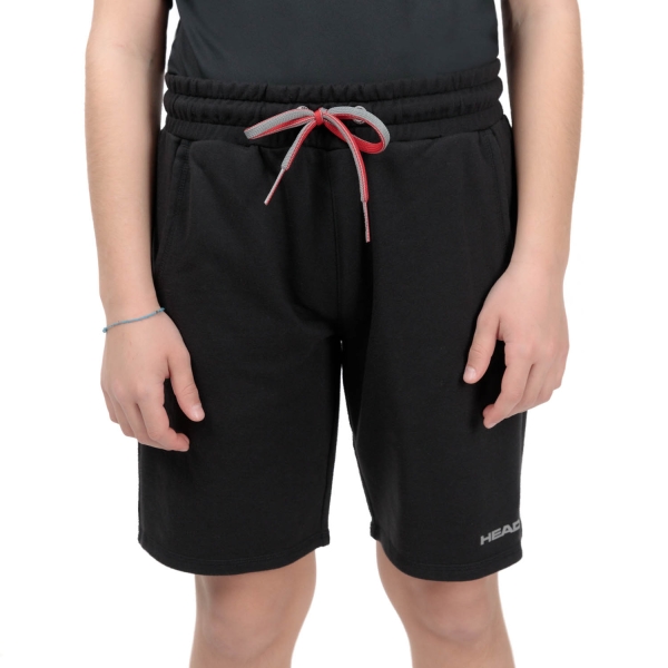 Boy's Padel Shorts and Pants Head Club Jacob 8in Shorts Boy  Black 816419BK