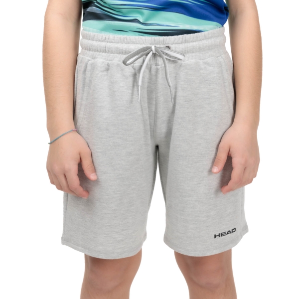 Boy's Padel Shorts and Pants Head Club Jacob 8in Shorts Boy  Grey Melange 816419GM