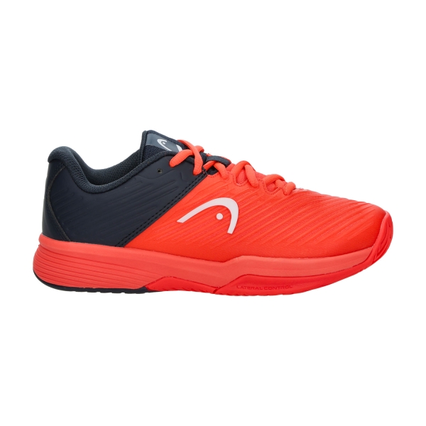 Junior's Padel Shoes Head Revolt Pro 4.0 Junior  Blueberry/Fiery Coral 275223 BBFC