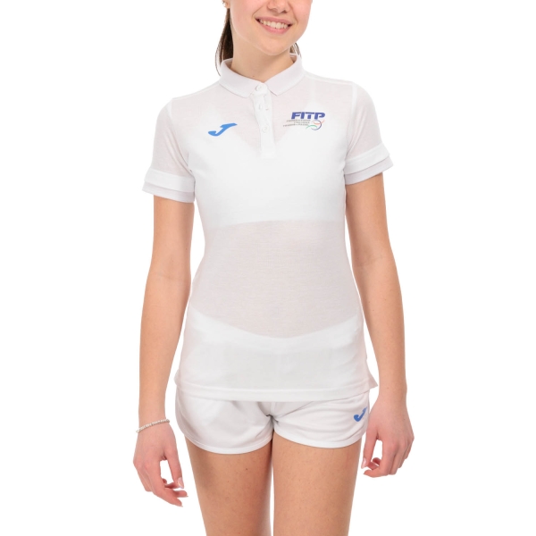 Camiseta y Polo Padel Mujer Joma FITP Logo Polo  White SW900444C200