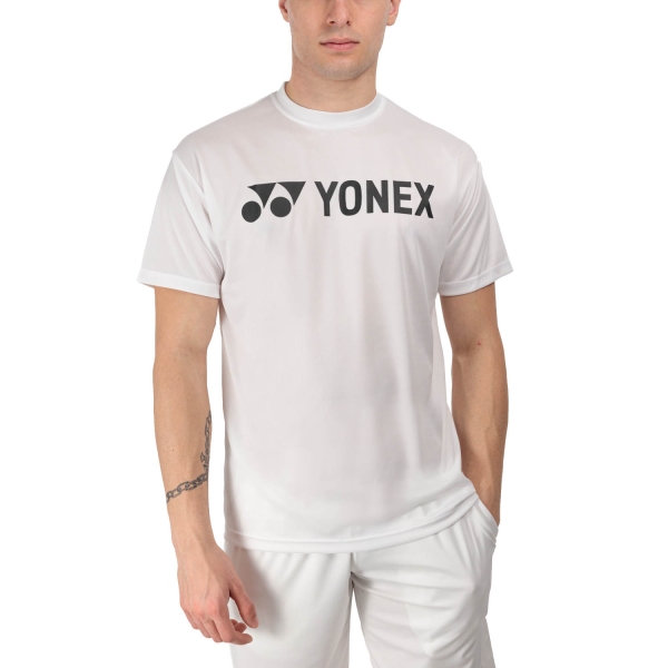 Men's T-Shirt Padel Yonex Club Logo TShirt  White YM0024B