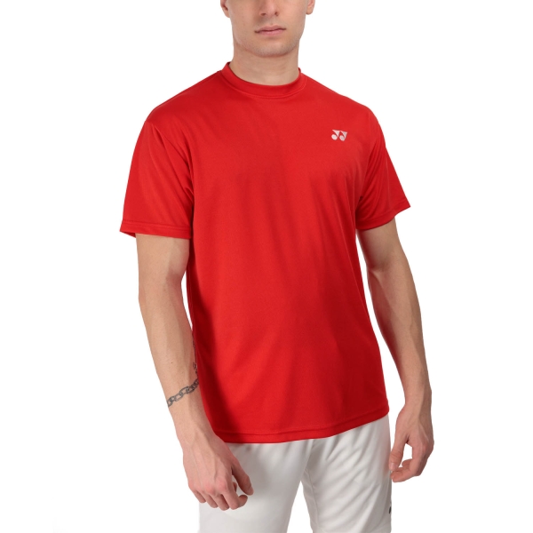 Camiseta Padel Hombre Yonex Club Camiseta  Sunset Red YM0023R