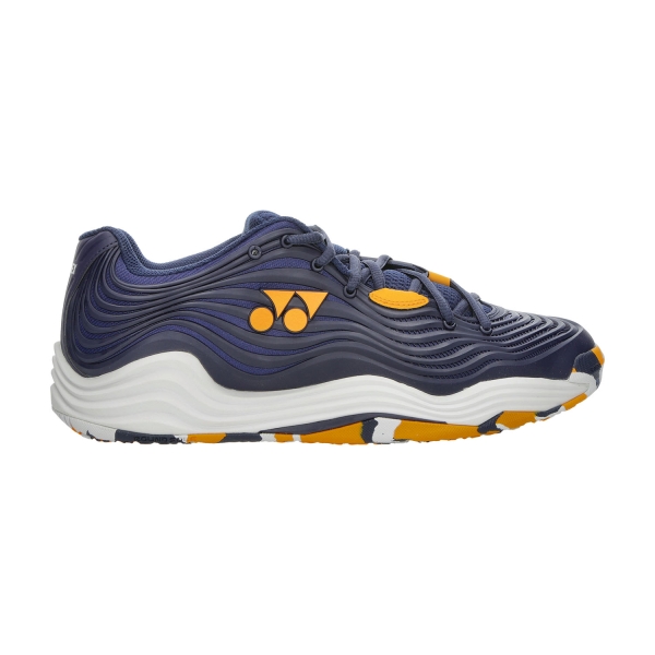 Men's Padel Shoes Yonex Fusionrev 5 Clay  Navy/Orange SHTF5MCLNO
