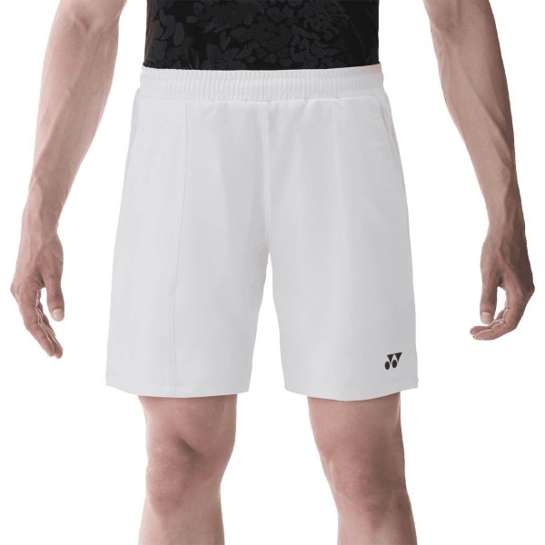 Shorts Padel Hombre Yonex Tournament Pro 8in Shorts  White TW15134B