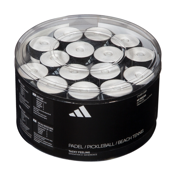 Padel Overgrip Adidas Tacky Feeling Box x 45 Overgrip  White AC2TA2WH