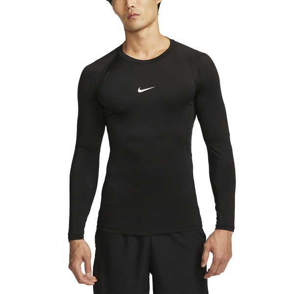 Camiseta y Sudadera Padel Hombre Nike DriFIT Pro Camisa  Black/White FB7919010