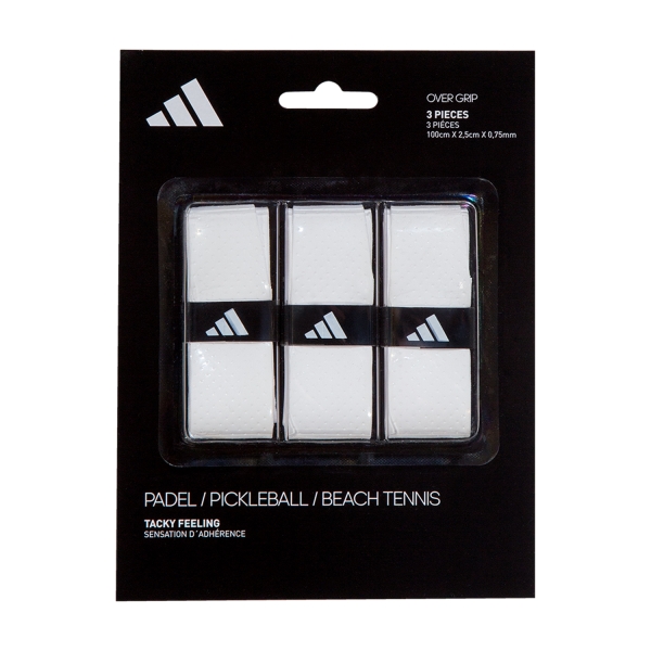 Padel Overgrip Adidas Tacky Feeling x 3 Overgrip  White AC2BA1WH