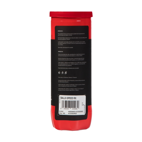 adidas Speed Rx - Tubo da 3 Palline