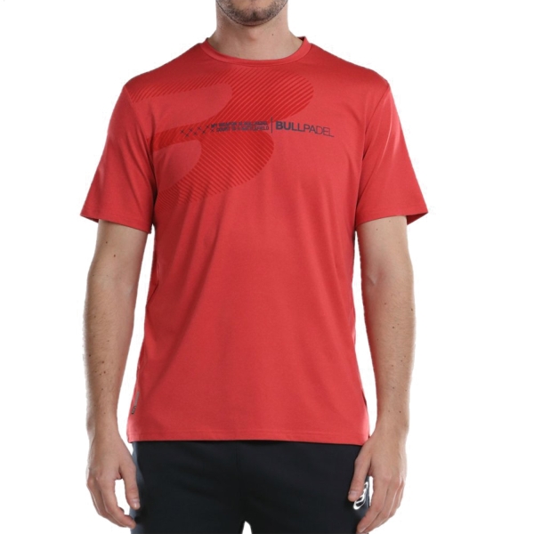Men's T-Shirt Padel Bullpadel Aires TShirt  Cereza Vigore 466094169