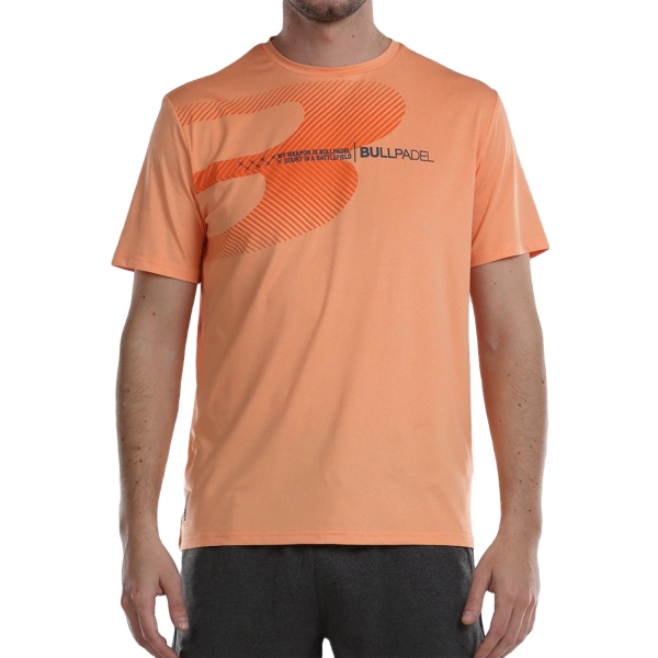 Men's T-Shirt Padel Bullpadel Aires TShirt  Naranja Vigore 466084137