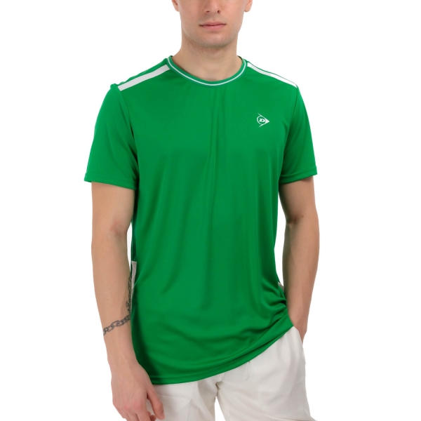 Camiseta Padel Hombre Dunlop Club Crew Camiseta  Green/White 880164