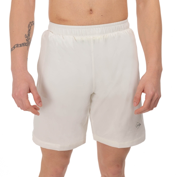 Shorts Padel Hombre Dunlop Woven Club 9in Shorts  White 71352