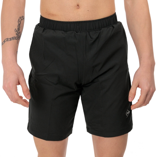 Shorts Padel Hombre Dunlop Woven Club 9in Shorts  Black 71351