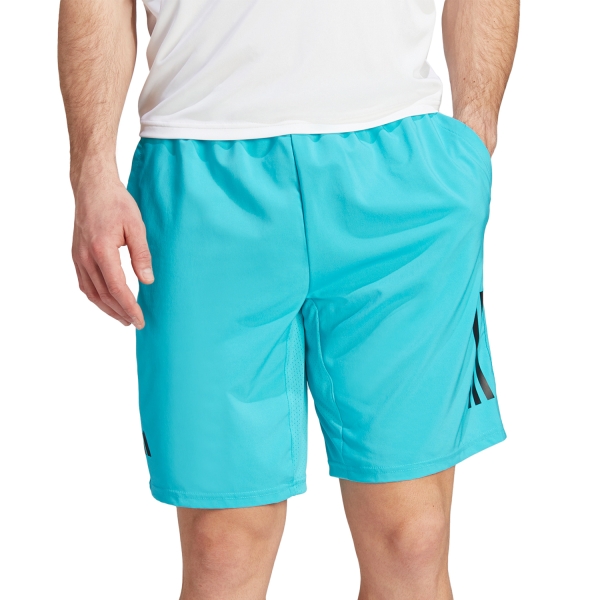 Men's Padel Shorts adidas Club 3 Stripes 8in Shorts  Lucid Cyan IA9573