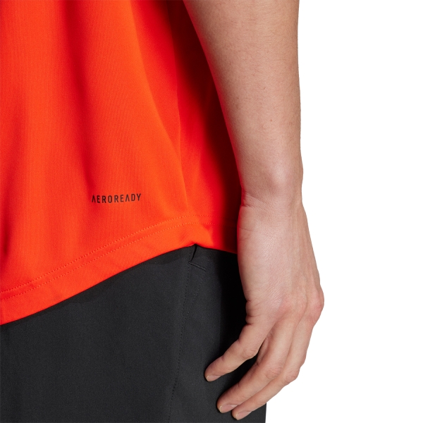 adidas Club 3 Stripes T-Shirt - Bold Orange