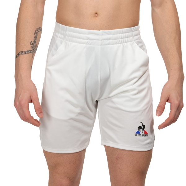 Men's Padel Shorts Le Coq Sportif Court 8in Shorts  New Optical White 2320143